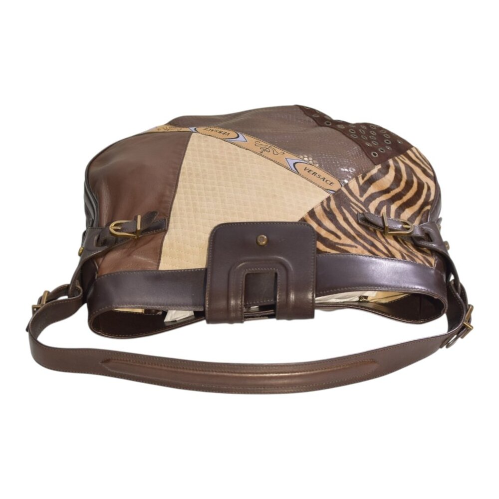 Gianni Versace Patchwork Δερμάτινη Τσάντα Ώμου με… - image 6